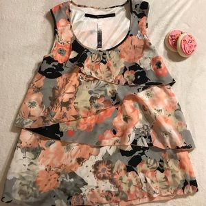 KENSIE FLORAL, RUFFLE BLOUSE!🧡